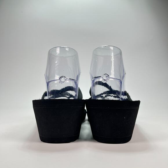 Teva Mush Mandalyn Wedge Ola 2 Black Flip Flop Sandals 1000099 Women's Size 9 - Picture 5 of 9